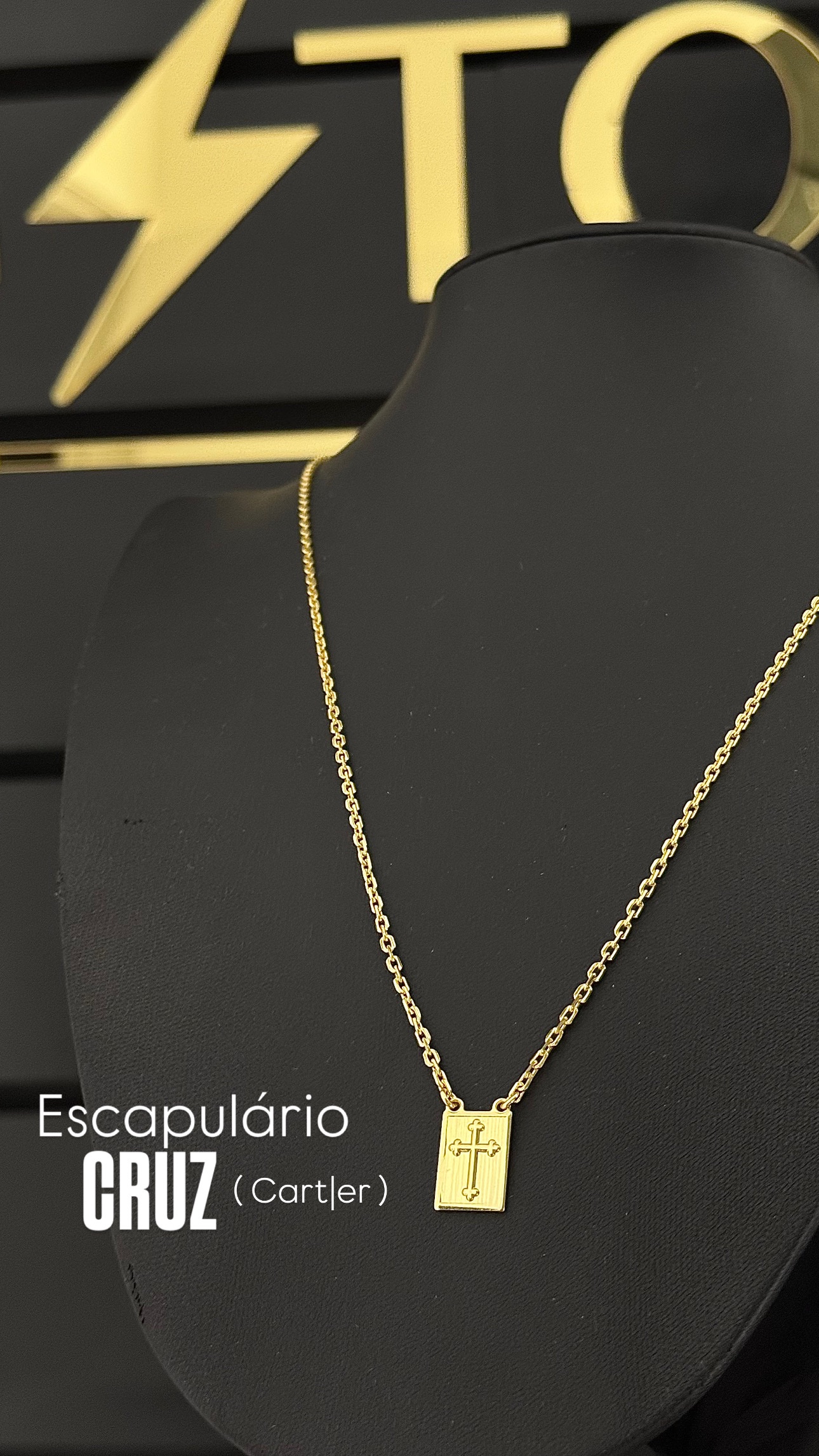Escapulário Cruz – 1mm Cart|er