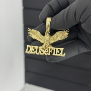 Pingente Aguia Deus é Fiel (G)