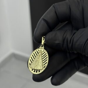 Pingente N.Senhora vazado oval
