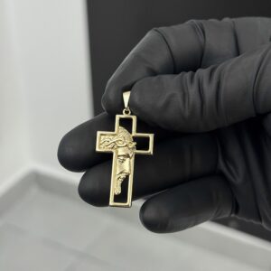 Pingente Cruz rosto de Cristo