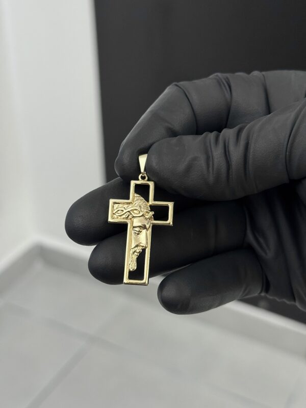 Pingente Cruz rosto de Cristo