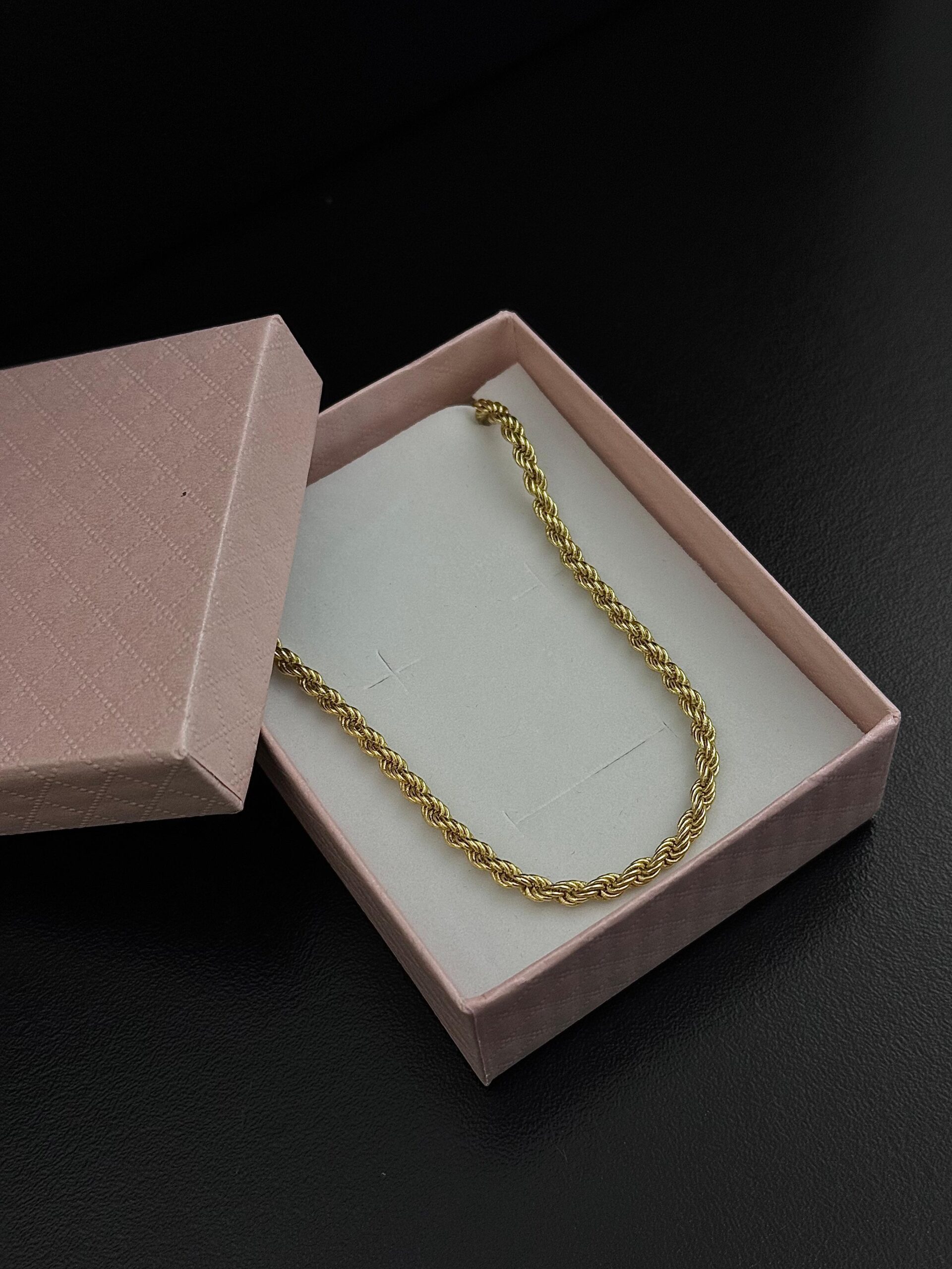 Colar Baiano 3mm • Porta Joias “Brinde”